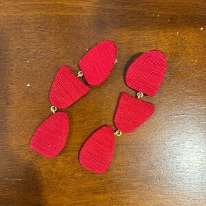 Tuckernuck Red Earrings, new